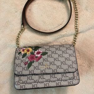 Karl Lagerfeld Amelie leather crossbody